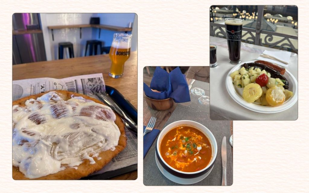 Lángos, bean goulash and traditional Hungarian sausage dishes in a Budapest food guide