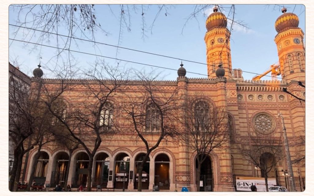 Dohány Street Synagogue in the Jewish Quarter of Budapest